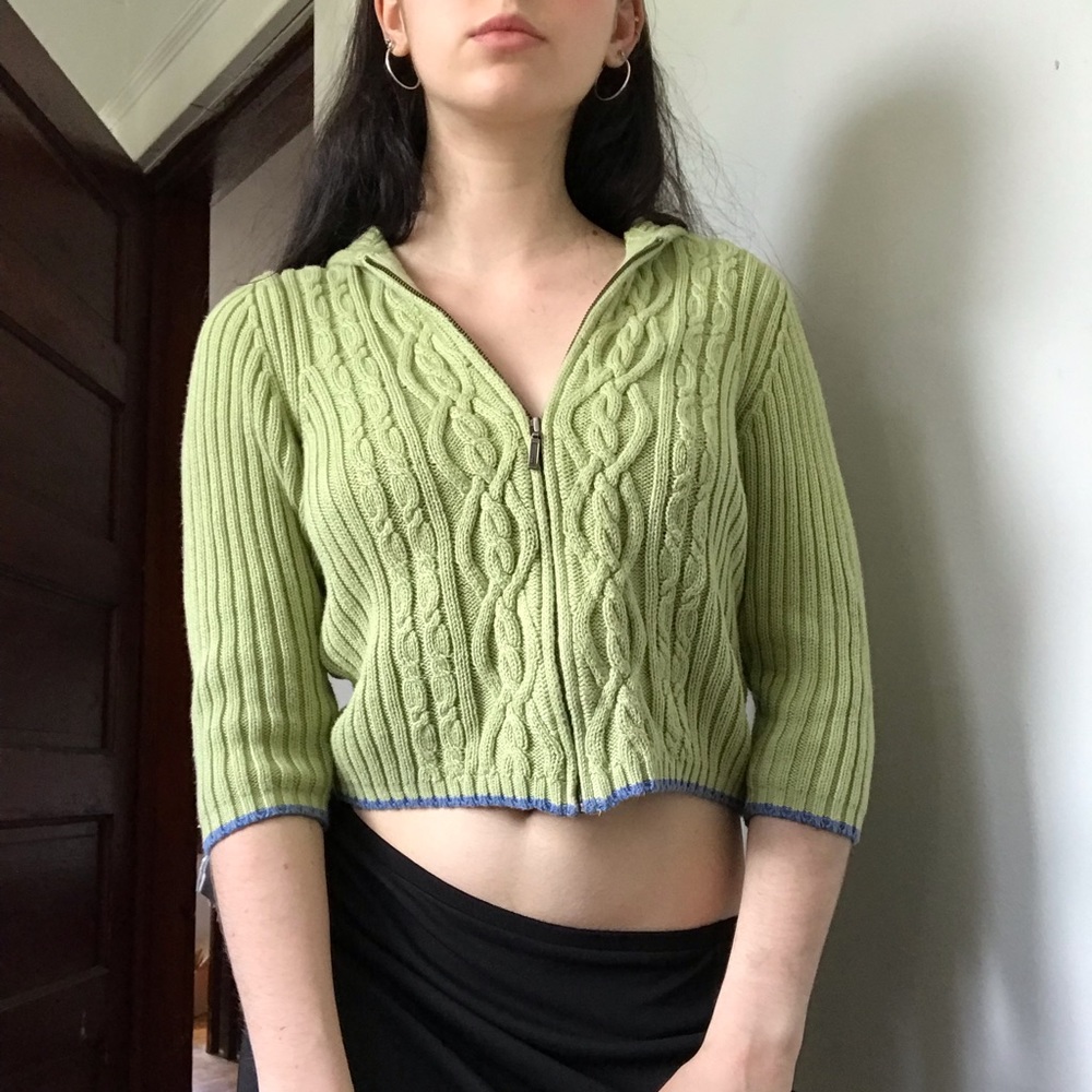Lime Green Zip-up